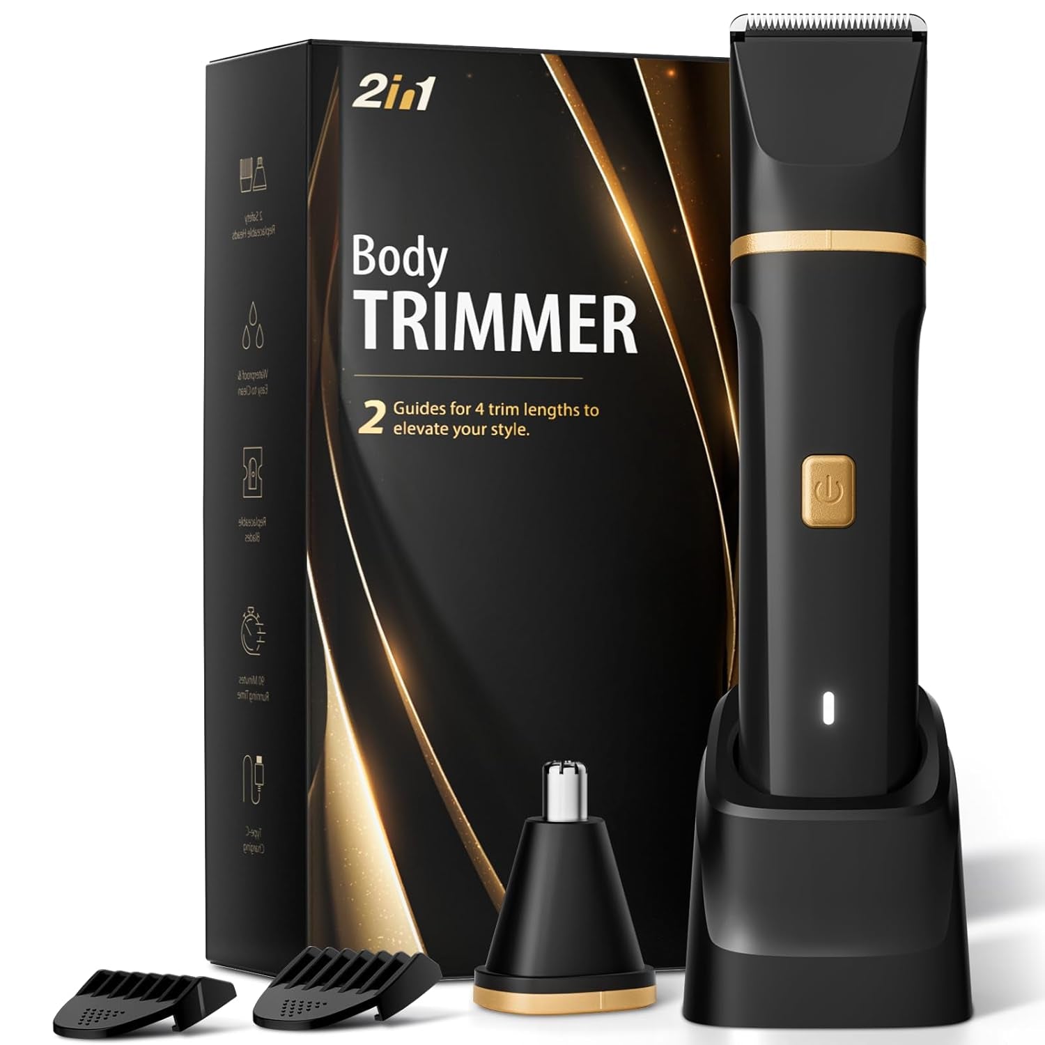 Bikini Trimmer for Women - Painless Electric Razors for Silk Skin,Cordless Body Shaver for Trip,Replaceable Lady Facial Razor, IPX7 Waterproof&Easy Cleaning, Ceramic Blade, USB Charge Dock Pink