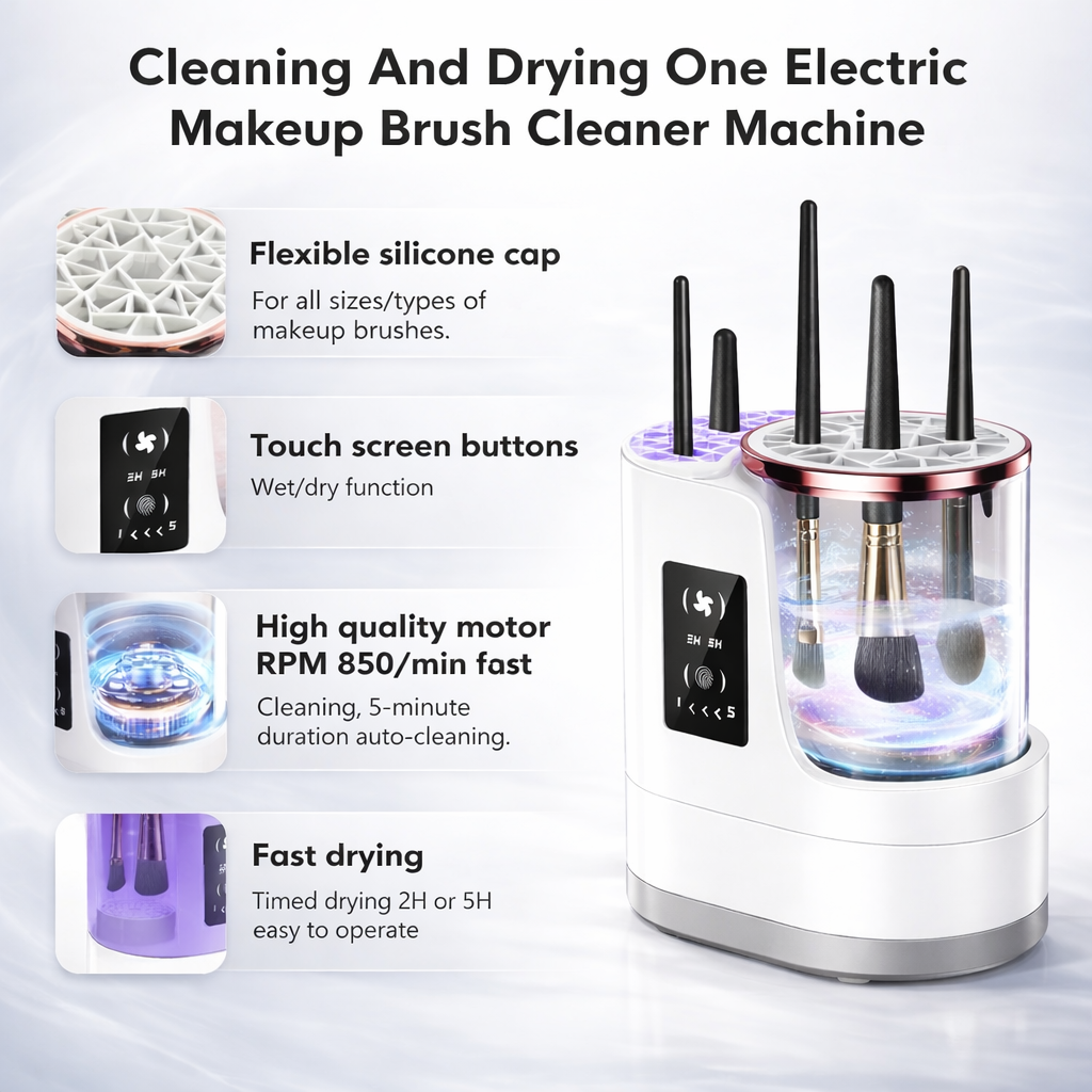 TheBetterYou™ 3-in-1 Luxe Makeup Brush Cleaner
