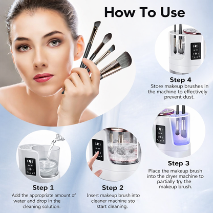 TheBetterYou™ 3-in-1 Luxe Makeup Brush Cleaner