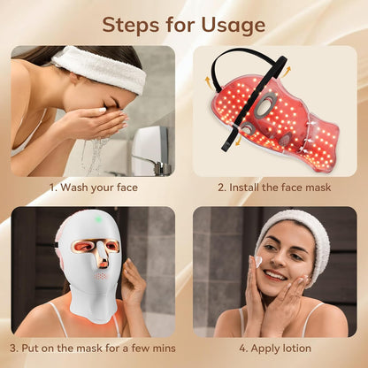 TheBetterYou™ Cordless Red Light Therapy Face and Neck Mask