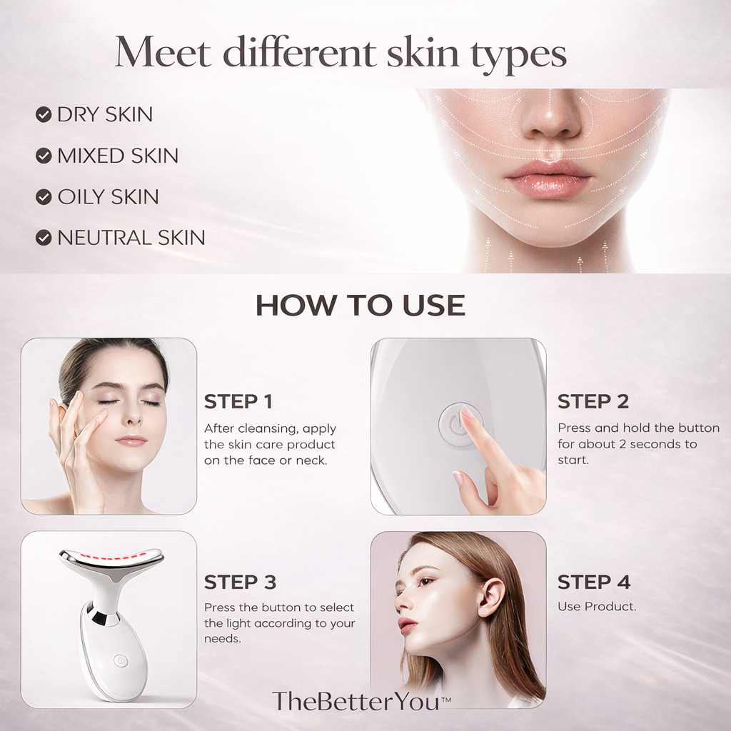 TheBetterYou™ Red Light-Therapy Portable Facial Massager