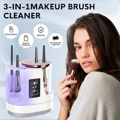 TheBetterYou™ 3-in-1 Luxe Makeup Brush Cleaner